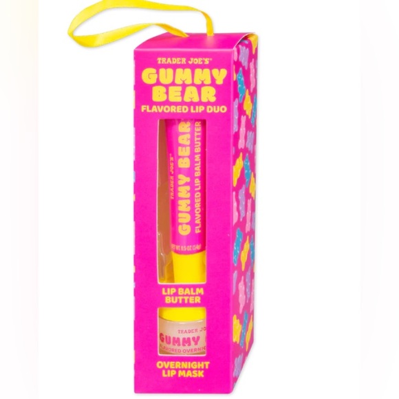 Trader Joe’s Limited Edition Gummy Bear Flavored Lip Duo Lip Balm Butter & Mask - Picture 1 of 3